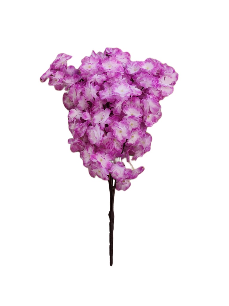 SHRIHAUS Artificial Cherry Blossom Flower Bunch Purple