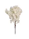 SHRIHAUS Artificial Cherry Blossom Flower Bunch White