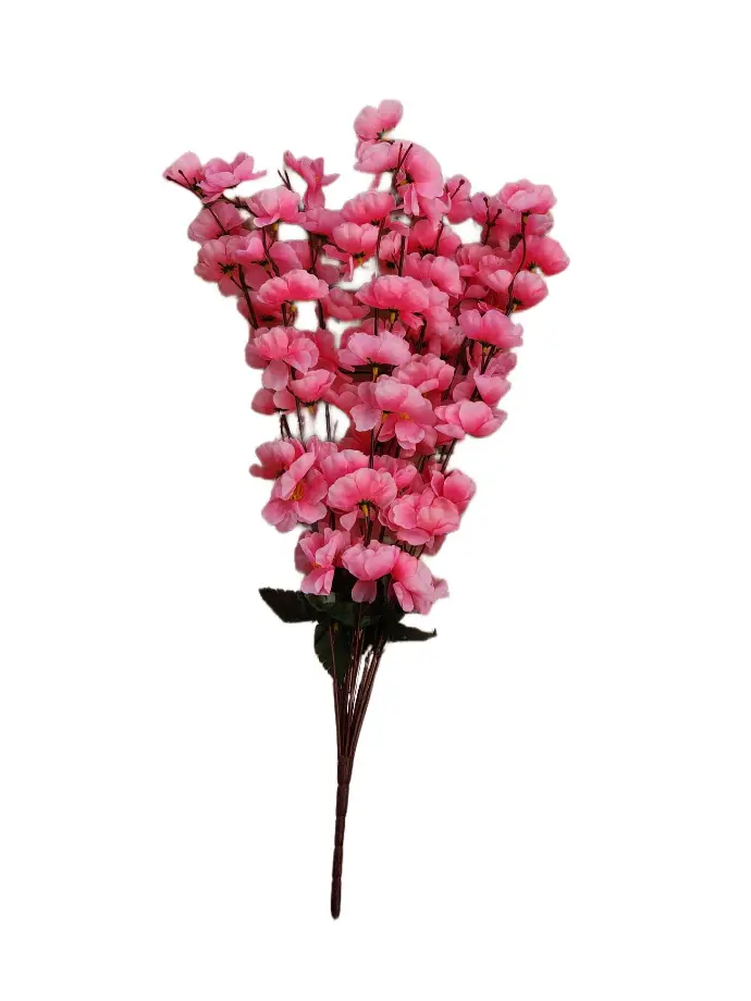 SHRIHAUS Pink Artificial Orchid Flower Bunch