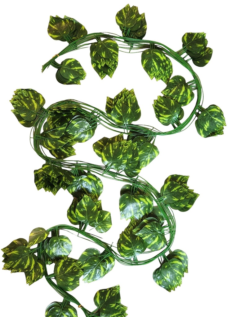 SHRIHAUS Fake Vines, Artificial Hanging Money Plant Green
