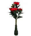 SHRIHAUS Artificial Peony Cherry Tree Red