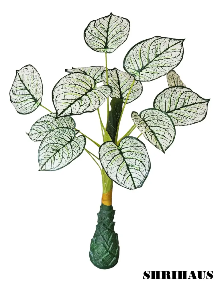 SHRIHAUS Artificial 12 White Leaves Tree