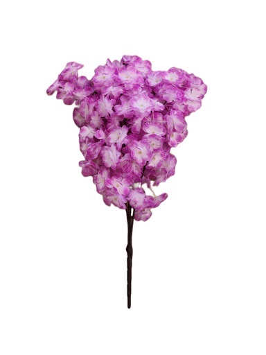 SHRIHAUS Artificial Cherry Blossom Flower Bunch Purple