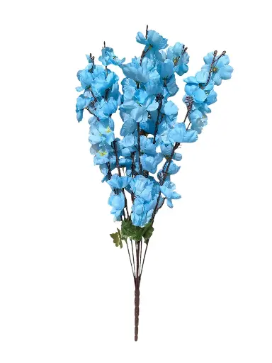 SHRIHAUS Artificial Orchid Flower Bunch Light Blue
