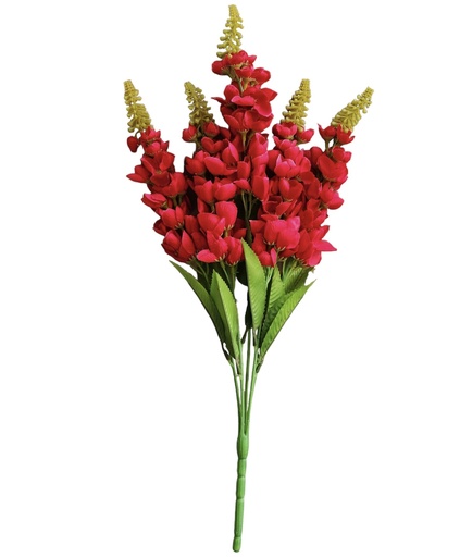 SHRIHAUS Gladiolus Artificial Flower Bunch Red