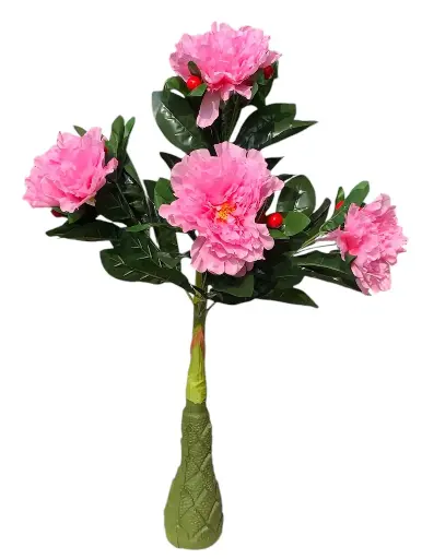 SHRIHAUS Artificial Peony Cherry Tree Pink